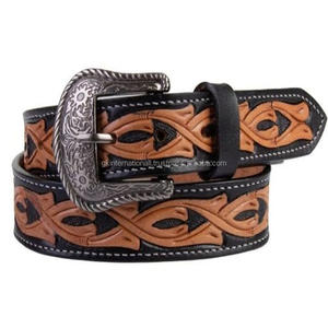 Cinturones de grano completo de vaquero occidental de lujo de diseñador de cuero Argentino, hebilla de Pin de aleación de Zinc, cinturón de herramientas de cuero occidental genuino - Product Image 1