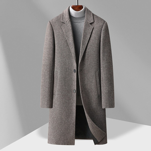 SIRIUS SPORTS Abrigo Largo de Invierno para Hombre, Talla Grande, Negro, Doble Botonadura, 60% Plumón, Cuello Vuelto Estándar - Product Image 5