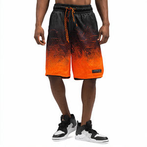 กางเกงบาสเก็ตบอลผู้ชายผ้าโพลีเอสเตอร์ 100% สไตล์สตรีทแวร์ เอวสูงรูดเชือก กางเกงบาสเก็ตบอลตาข่ายสำหรับฤดูร้อน - Product Image 5