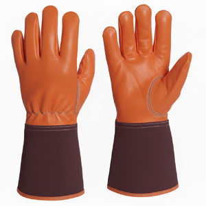 Guantes de Soldadura Profesionales de Cuero Vacuno, Resistentes al Fuego y al Calor, Personalizables para Hombres y Mujeres, Guantes de Seguridad Industrial - Product Image 4