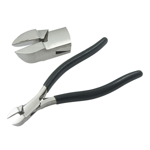 Pince coupante latérale droite 180 mm en acier inoxydable avec poignée en PVC, dénudeur de fils, sertissage OEM, pour la pêche et la fabrication de bijoux - Product Image 1