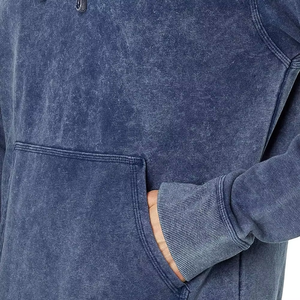 Street Style Quantité En Vrac 100% Coton Fait Hommes Hoodies Personnalisé Faible quantité minimale de commande Lavé À L'acide Pull À Capuche Avec Poche Kangourou - Product Image 4