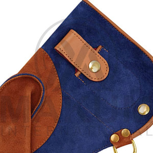 Gants de fauconnerie en cuir nubuck véritable double couche de qualité supérieure faits à la main - Product Image 4