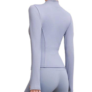 Zipper Shirt Soft Comfortable Fabric Apparel Manufacturer for Bulk Orders Trendy <b>Long</b> <b>Sleeve</b> Front Zipper Shirt - Product Image 6