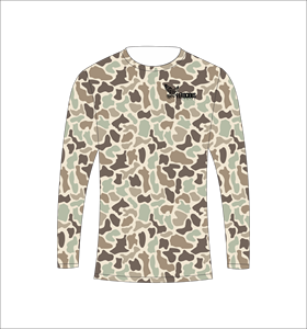เสื้อกีฬาแขนยาวลายพรางทะเลทรายดิจิตอลระบายอากาศได้ดีสำหรับการฝึกออกกำลังกาย - Product Image 3