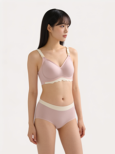 Bmama Ultra Cooling Seamless <b>Nursing</b> Bra Wireless Maternity Breastfeeding Bra Duo-Tone Non-Removable <b>Pad</b> B-C Cup OEM Wholesale - Product Image 2