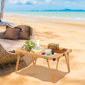 Mesa de Picnic Plegable Portátil para Acampar con Bolsa de Almacenamiento, Superficie Impermeable para Uso en Exteriores - Product Image 2