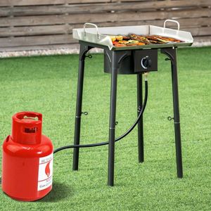 Adjustable Leg 100,000 BTU Portable Propane Outdoor Camp Stove <b>Camping</b> Stoves & Accessories - Product Image 3