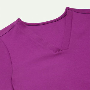 Tenue médicale à manches courtes et col en V, confortable et professionnelle, pour infirmières et médecins - Product Image 5