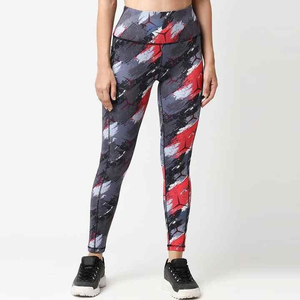 Leggings de sport pour femmes, taille mi-haute, coupe ajustée, unis, respirants, tricotés, séchage rapide, sans coutures, vente en gros - Product Image 2
