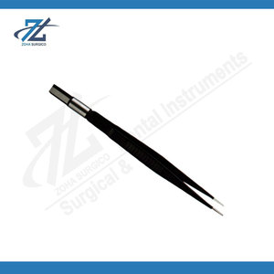 Pinzas Bipolares Rectas de Alta Calidad para Hospital, Punta Fina de 2.0 mm, Aisladas, Reutilizables, Instrumento Microquirúrgico de Acero Inoxidable - Product Image 5