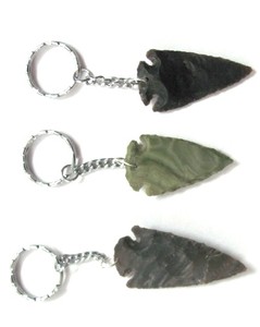 Porte-clés en agate noire Arch Reiki |   Porte-clés en pierre gravée Modèle R-Key-008 - Product Image 3