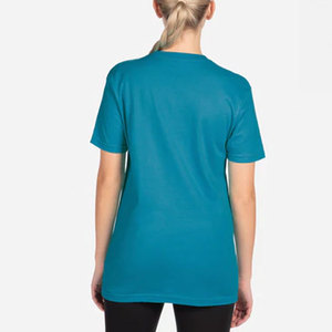 T-shirts unisexes à col rond pour hommes, en tissu tri-mélange, logo personnalisé, t-shirts légers et doux de qualité supérieure - Product Image 2
