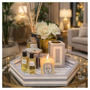 Nuevos Productos: Set de Incienso Estilo Árabe con Madreperla, Quemador de Bakhoor con Bandeja y Caja Incrustadas para Venta al por Mayor (Mabkhara Medkhan) - Product Image 5