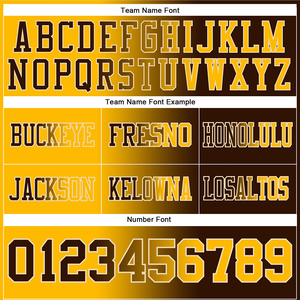 Maillot de football personnalisé marron, maille crème dorée, dégradé authentique, mode, vente en gros, polyester, sublimation, vêtements de sport pas chers - Product Image 3