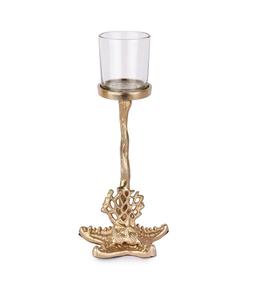 Fancy Brass Candlestick Holder With <b>Tree</b> Base For Home Decoration - Product Image 2