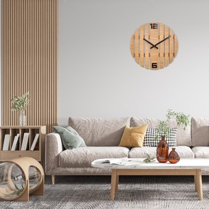 Natural Wooden <b>Wall</b> <b>Clock</b> Cheap Rate Elegant <b>Wall</b> <b>Clock</b> for Living Room <b>Bedroom</b> Office and Decoration - Product Image 6