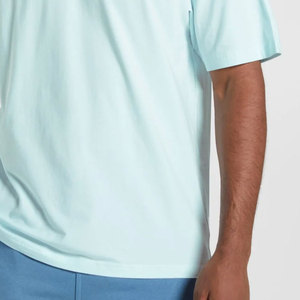เสื้อยืดทรงบ็อกซี่ผู้ชายสีพื้นสำหรับใส่กลางแจ้ง ระบายอากาศได้ดี ดีไซน์ยอดเยี่ยม มีสินค้าใหม่ในสต็อก - Product Image 5