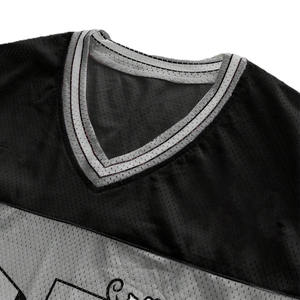 Maillot de football américain personnalisé en maille florale, style streetwear oversize, impression par sublimation, respirant, tenue d'équipe, fabricant OEM ODM - Product Image 5