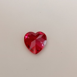 Pierres précieuses rouges en forme de cœur, qualité supérieure, 100% naturelles, certifiées, pour la création de bijoux fins, fournies directement par l'usine. - Product Image 4