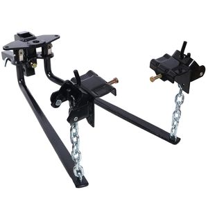 Gancio di Distribuzione del Peso da 10.000 libbre con Altezza Regolabile e Gambo Forgiato per Rimorchi di Camion - Product Image 1