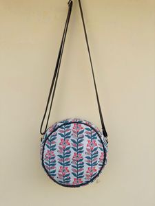Sac bandoulière léger et pliable en coton durable, écologique, vintage, avec fermeture éclair, imprimé floral au bloc, style bohème pour femme - Product Image 4
