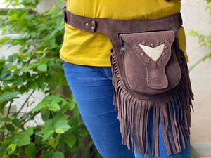 เข็มขัดหนังกลับแบบคาดเอวกระเป๋าคาดเอวกระเป๋าคาดเอวใช้งานได้หลากหลายเข็มขัดเดินทางทันสมัยไม่ซ้ำใคร - Product Image 2