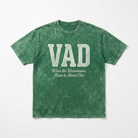 Kaos Pria VAREALLDAY Vintage Oversized Streetwear Lengan Pendek Motif Kartun Bahan Katun Double Yarn Bernapas Kerah O