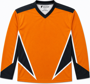 Maillots de hockey sur glace personnalisés avec logo OEM, en maille respirante, séchage rapide, 100% polyester, sans manches, impression par transfert thermique, col en V, unisexe, adulte - Product Image 1
