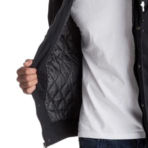 Men's Black Soft Shell Varsity Jacket Stand Collar Breathable Quick Dry Striped Pattern XXL Zipper outdoor jackets - Product Image 4