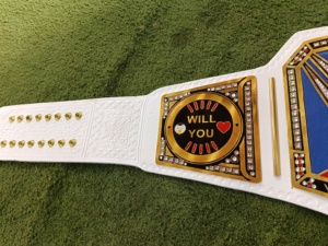 Cinturón de Campeonato Unisex Personalizado con Diseño '¿Te Casas Conmigo?', Chapado en Oro, Aleación de Zinc Ligera, Cintura Alta, 1.2M de Largo, para MMA y Lucha Libre - Product Image 6