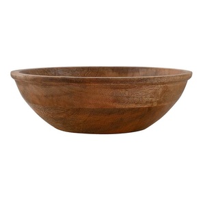 Bol en bois au design simple, artisanat en bois, style Wabi Sabi, pour servir des aliments, offrir en cadeau, décoratif, pour salade, fruits, légumes, bol à mélanger - Product Image 2