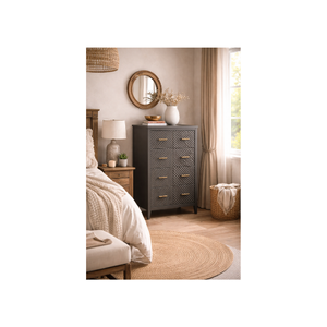 Colección CAIRNDALE, Muebles Ecológicos y Duraderos de Madera de Pino Sólido, Servicio OEM ODM, Cómoda Moderna para Dormitorio o Sala de Estar - Product Image 1