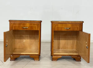 Mesita de Noche Moderna Minimalista de Madera Ecológica de la Mejor Calidad con Cajones, Diseño Europeo para Dormitorio y Sala de Estar - Product Image 2