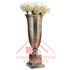 Centros de mesa de aluminio, jarrón de trompeta, decoración de pasillo y suelo de boda para el hogar, hoteles y restaurantes, superventas 2024 - Product Image 1