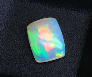 Precioso ópalo etíope en forma de cojín, gema Welo brillante con destellos arcoíris, ópalo etíope suelto en cabujón, regalo para él. - Product Image 6