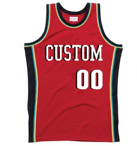 Nouveaux maillots de basket-ball pour hommes à manches courtes respirants avec impression numérique personnalisée pour l'été - Product Image 5
