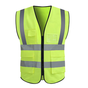 Gilet de sécurité réfléchissant en polyester, classe 2, imperméable, avec LED clignotante, fluorescent, haute visibilité, personnalisable - Product Image 3