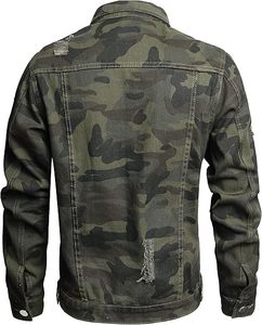 Veste en jean d'hiver pour homme, 100 % coton, respirante, écologique, séchage rapide, 280 g, pour l'extérieur, avec logo personnalisé, vente en gros, haute qualité - Product Image 2