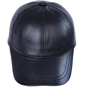 OEM 2026 Custom OEM <b>Winter</b> Hats Curved Brim Red Leather Baseball Hat for Women Men - Product Image 2