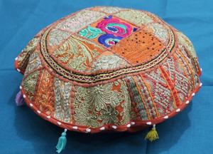 Méditation Boho oreiller housse de coussin de sol brodé bohème décoratif patchwork oreiller - Product Image 5