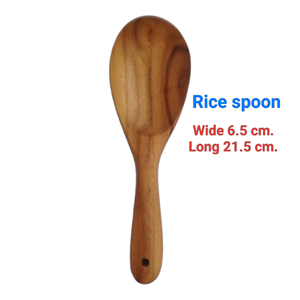 ชุดช้อนอาหารค่ำและช้อนสลัดสไตล์วินเทจคลาสสิก ทำด้วยมือ 100% น้ำหนักเบา เป็นมิตรกับสิ่งแวดล้อม ทำจากไม้สัก ผลิตในประเทศไทย - Product Image 4