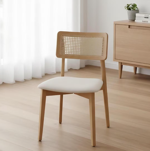 Chaise de salle à manger en rotin européen, empilable, design moderne, pour la maison, le bureau, le parc, chaise en bois pour événements de mariage, best-seller - Product Image 2
