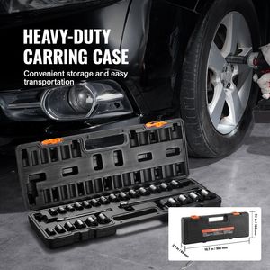 Set di 29 Chiavi a Bussola a Impatto da 3/8'' SAE 3/8'-1'' e Metriche 8-22mm, 6 Punte in Acciaio CR-MO, Attrezzi per Riparazione Auto - Product Image 6