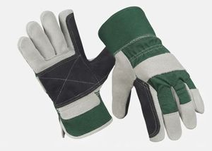 Gants de travail en cuir de vachette renforcé, résistants à l'abrasion, pour travaux lourds, jardinage et travaux de rigueur - Product Image 2
