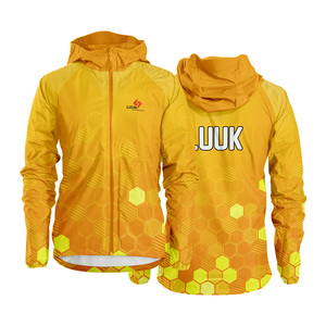 Custom Printed Hooded Streetwear Windbreaker <b>Jacket</b> for <b>Men</b> with Zipper Closure Waterproof Eco Friendly Breathable 100% Nylon - Product Image 1