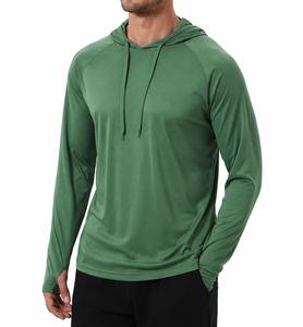 Sweat-shirt à capuche à manches longues pour homme Coupe régulière Tricoté Séchage rapide Vêtement décontracté pour l'été - Product Image 1