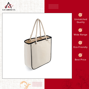 Sacs de courses promotionnels en toile de coton recyclable et durable, couleur crème, prix direct usine, pour acheteurs en gros - Product Image 4