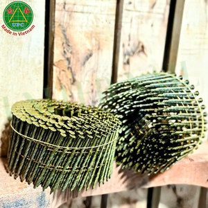 Industrial Grade 2-1/2 Icnh Wire Coil Pallet <b>Nails</b> Screw/Smooth Shank Yellow Coated Custom Size Wooden Pallet Pneumatic <b>Nail</b> Gun - Product Image 6