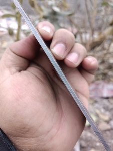 Cuchillo de chef de acero de Damasco con mango de madera, hoja de cocina personalizada con punta caída, cuchillo de espiga completa para fabricación de cuchillos, venta al por mayor EE. UU. Europa - Product Image 2